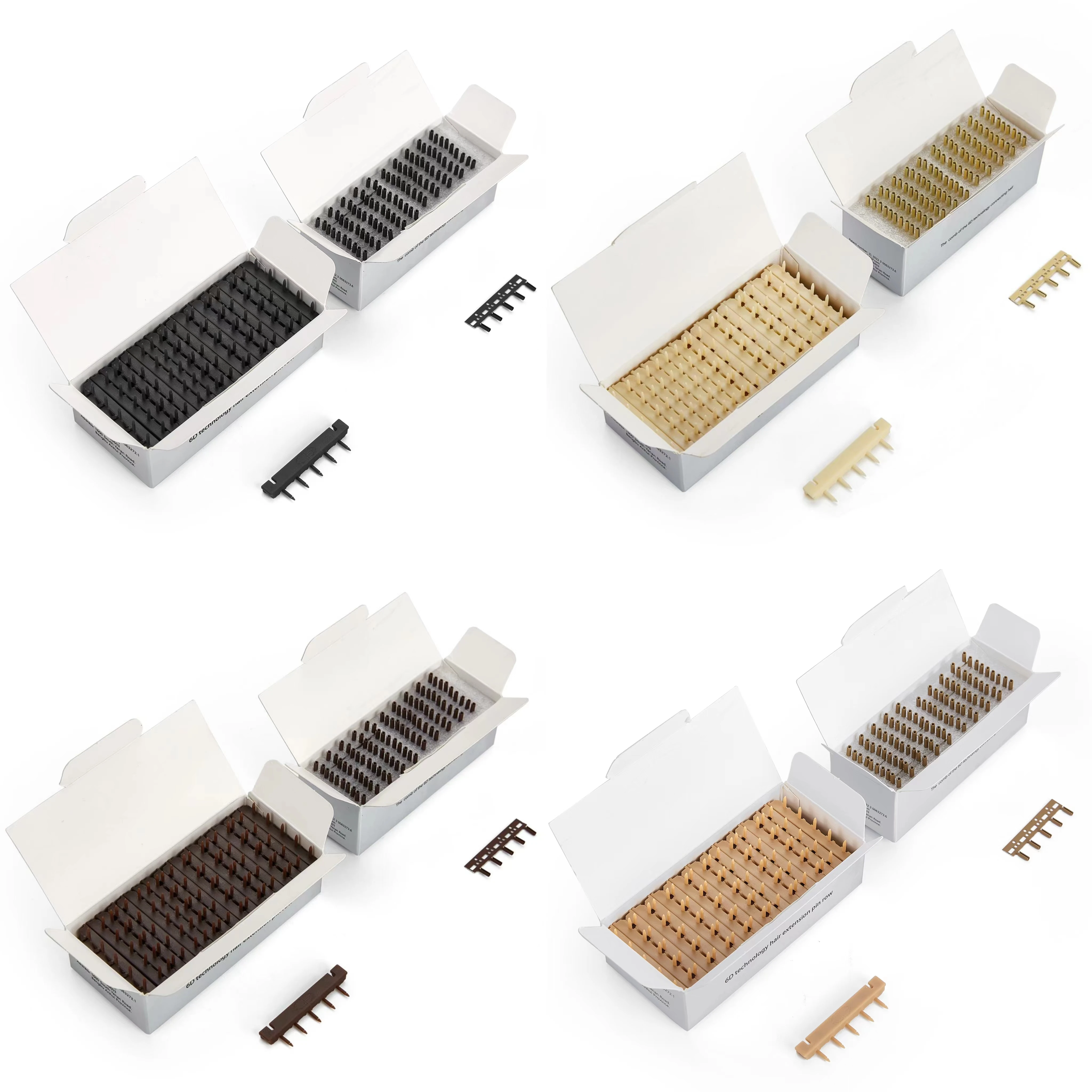 

6D-3 generation smart feather hair extension machine buckle set