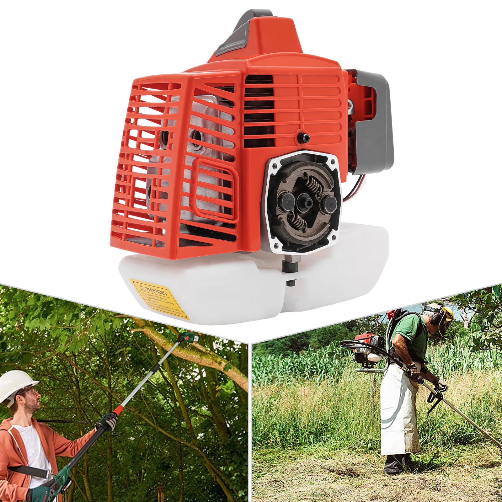 

63,3 куб.см 2-тактный газовый двигатель для кустореза, одноцилиндровый двигатель с воздушным охлаждением, карбюратор в сборе для садового оборудования