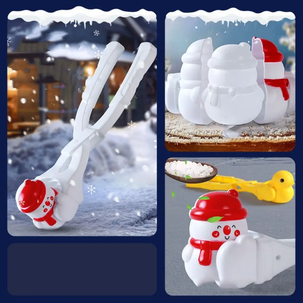 ABS Winter Snowball Maker Toy Panda Capybara Snow Duck Ball Making Tool Wear-resistant 26cm Snow Sand Ball Making Molds