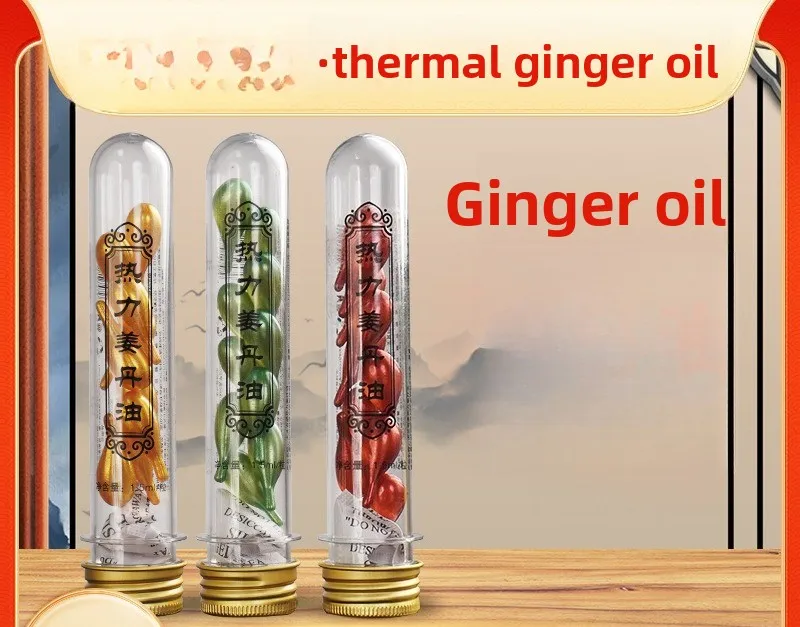 

Ginger & Mugwort Warming Massage Oil for Full Body Gua Sha & Back Care, Plant-Based Heating Formula