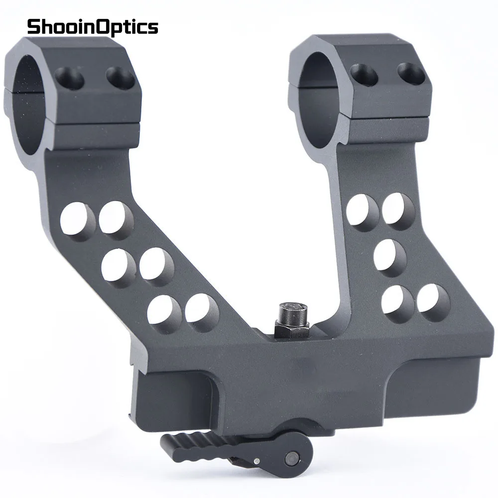 Shooin Optics 30mm 1-Inch Side Lock Scope Rings Lightweight Aluminum Mount For Hunting Shooting