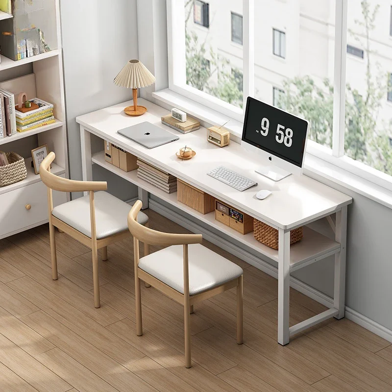 

Простой длинный стол, двойной стол, студенческий бытовой учебный стол, компьютерный стол, рабочая стена, ультра узкий стол