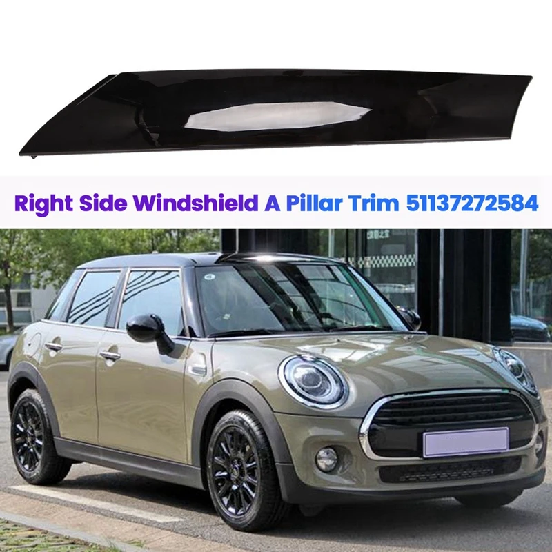 

1Pair Car Front Windshield A Pillar Post Trims Cover For BMW Mini Cooper R55 R56 R57 2007-2015 51137272583 51137272587