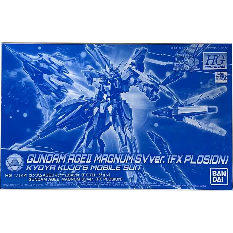 Bandai Figure Gundam Model Kit Anime Figures PB HG Age 2 Magnum SV FX Plosion Mobile Suit Gunpla Action Figure Toys For Boy Gift