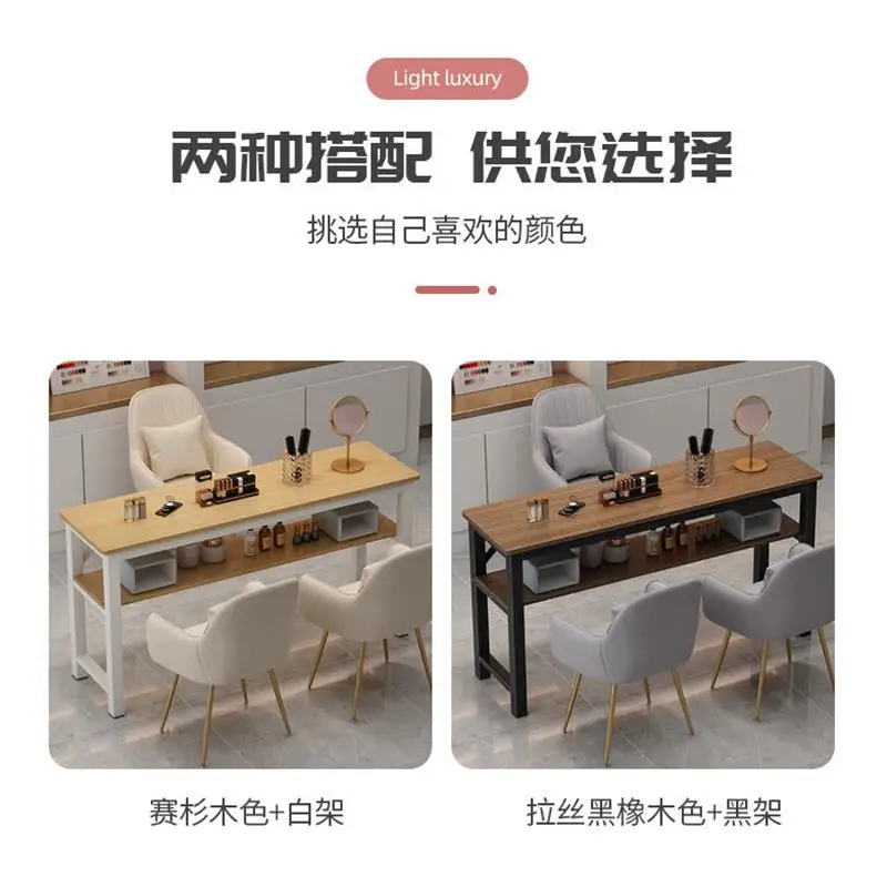 Manicure Table for Nails Nail Tech Supplies Salon Furniture Beauty Salon Arm Rest Tables Professional Coffee Aesthetic Led Lamp