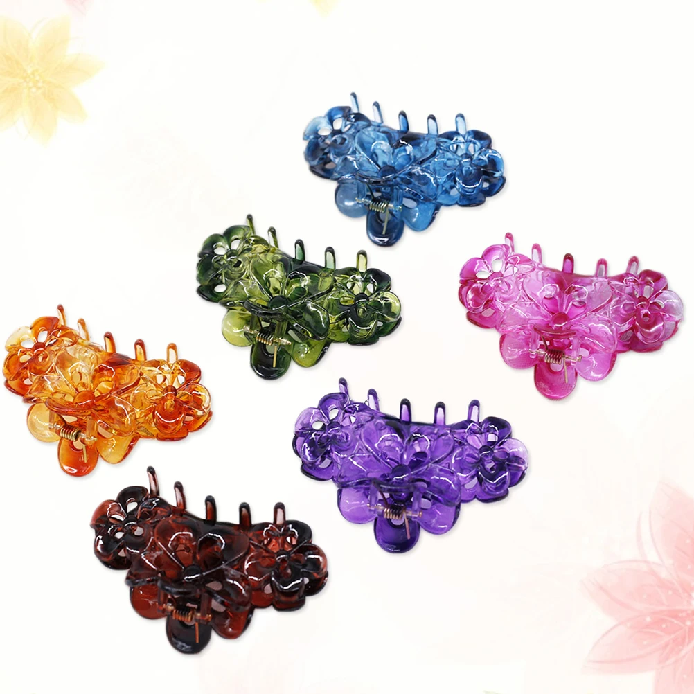 

12Pcs Durable Resin Jaw Clips Non-Slip Teeth Design Hair Accessories for Women Girls Styling Tools Women Hair Claws