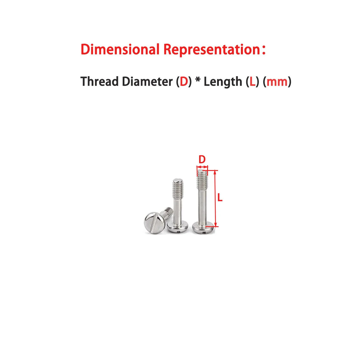 304 Stainless Steel Slotted Pan Head Bolt/Hand Tightened Non Loosening Screw M3-M8