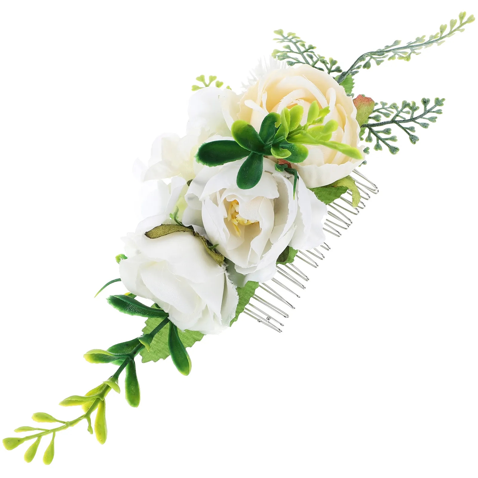 

Искусственная роза-заколка для волос, декоративный аксессуар для прически, элегантное украшение для женщин на свадьбу