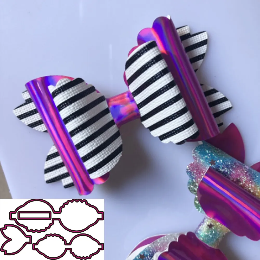 Bogen Blume Metall Stanzformen Form Scrapbooking Dekoration Papier Handwerk Messer Form Klinge Punch Präge Schablonen Vorlage