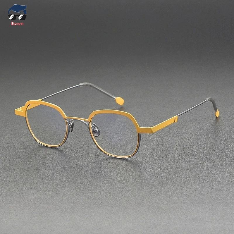 new-square-full-rim-minimalist-glasses-ultra-light-pure-titanium-unisex-frame-dual-color-design-prescription-lenses-available