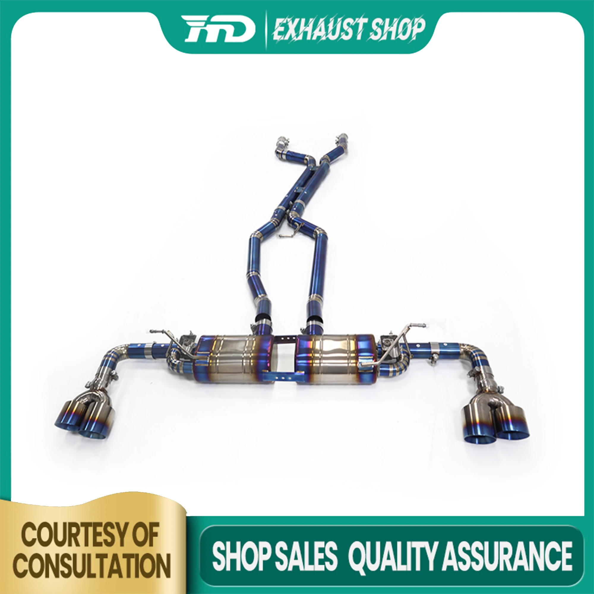 

Высокое качество Catback для Porsche Cayenne Turbo 958 4,8T, выхлопная система из титанового сплава OEM, наконечники глушителя клапана, гоночная труба HMD