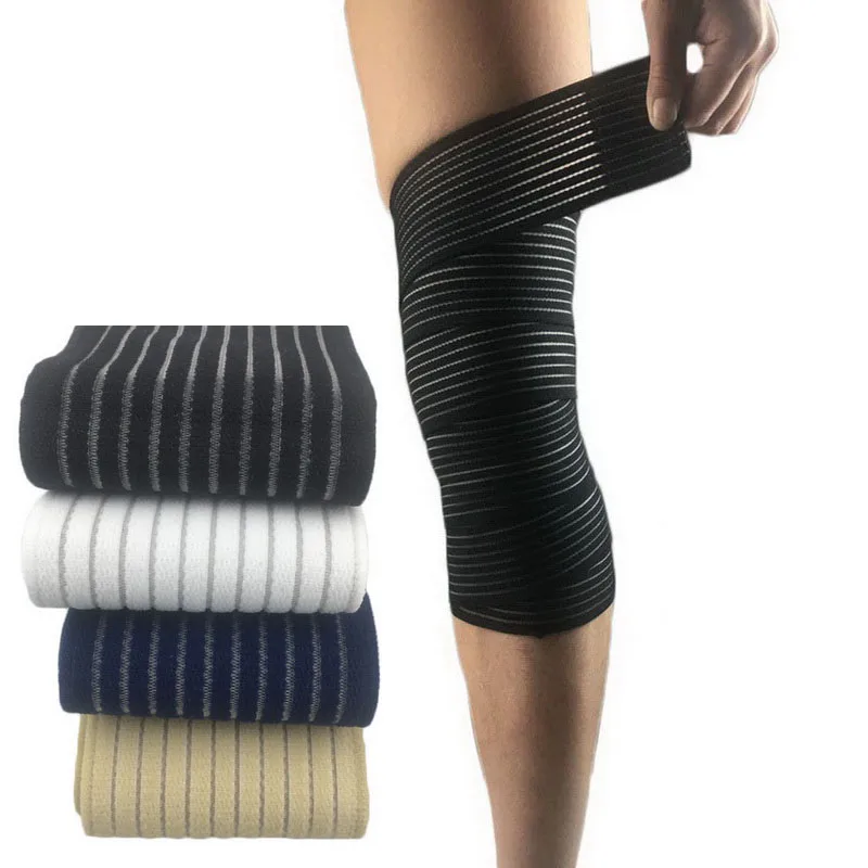 2Pcs Adjustable Elastic Bandage For Wrist Calf Elbow Leg Ankle Knee Compression Protection Waist Bandages Sport Tape Gym Safety