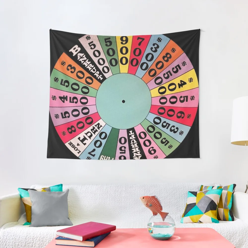 Wheel of Fortune carnival wheel (game show) Tapestry Cute Decor Wall Hanging Decor Room Design Tapestry