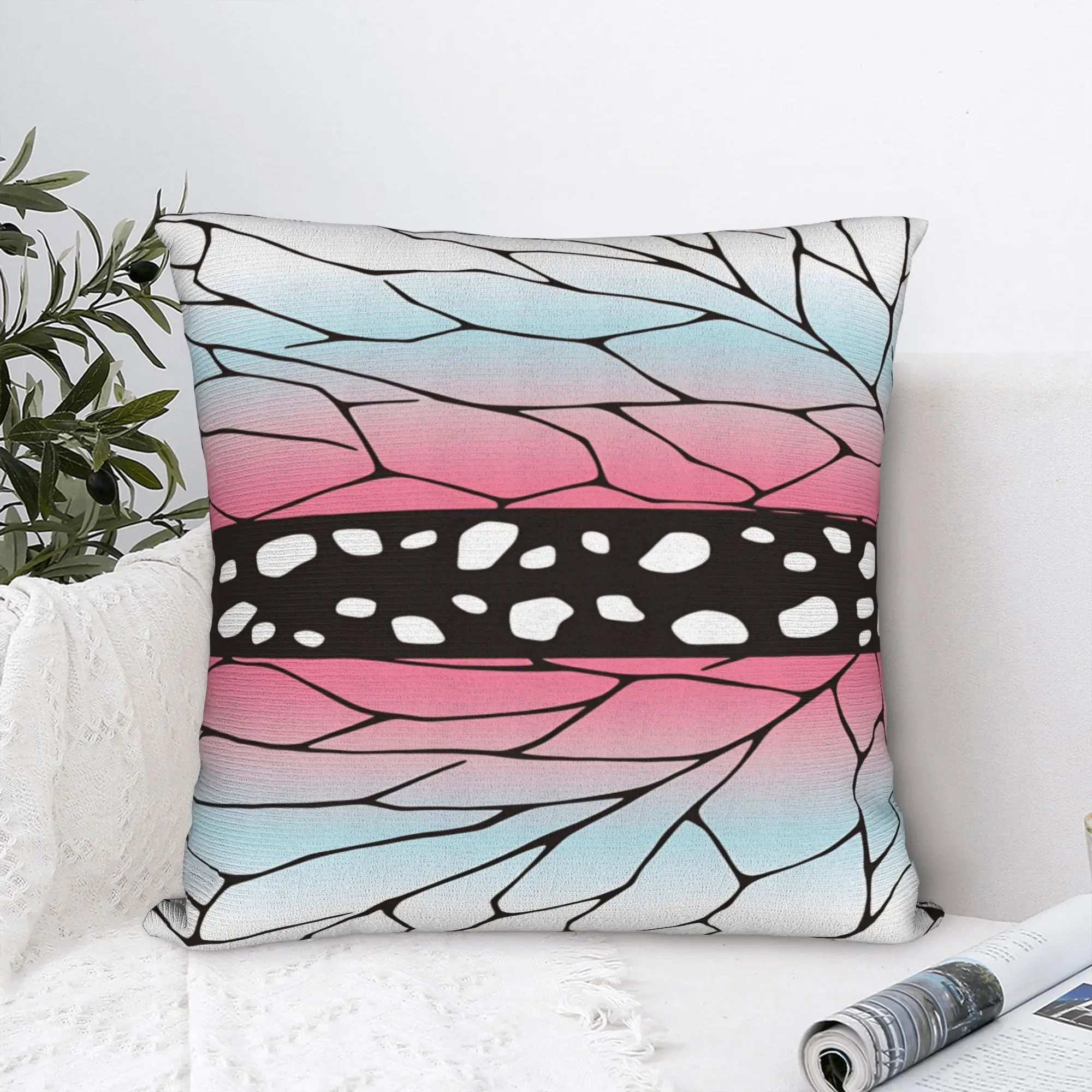 Giyuu Tomioka Pattern Anime D-Demon S-Slayer Pillow Case  Comfy Pillow Cover Novelty Pillowcases For Wedding Party Home Decor