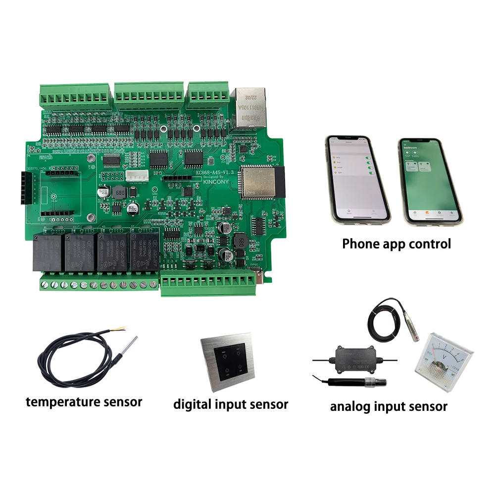 Saída analógica RS485 Modbus, KC868-A4S, ESP32, 4G, PWM, DS3231, RTC, placa do relé do trilho do RUÍDO, apoio MQTT HTTP TCP