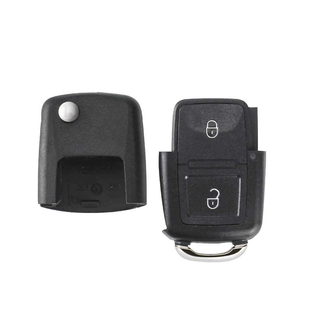 KEYYOU 3 Buttons Folding Remote Key Shell Car Key Case For VW For Volkswagen Bora Passat Golf Polo Jetta Sharan Touran No Blade