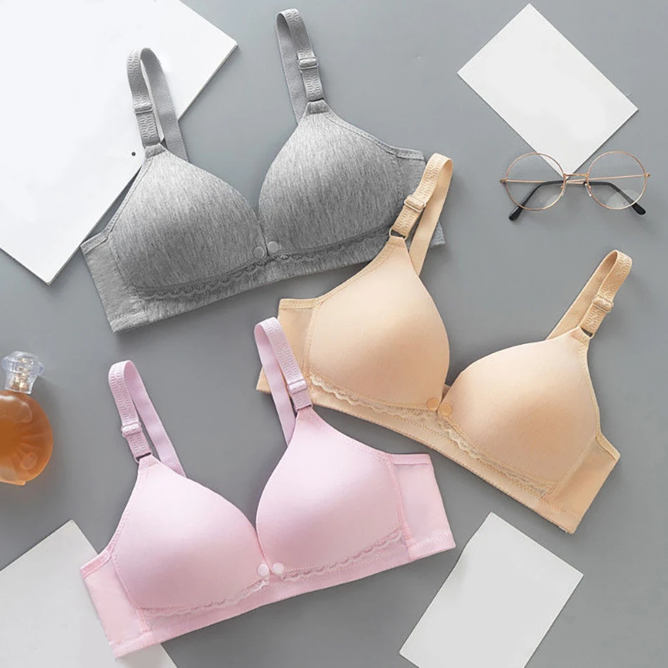 Women Comfortable and Supportive Nursing Bra Postpartum Moms Thin and Soft Material Front Opening Buckle Convenient Bras