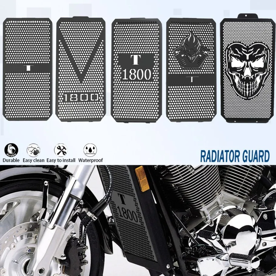 

VTX1800 Motorcycle For Honda VTX 1800 Radiator Guard Grille Protective Cover Protector Grill Cover 2002-2004 2005 2006 2007 2008