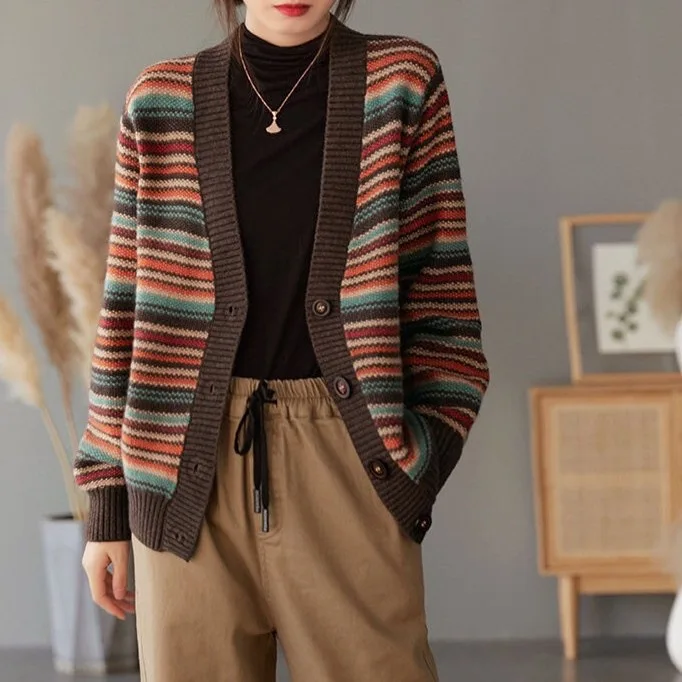 

Soft Fce Open Cardigan Knitted Sweater Women's Long Sve V-Ne Thiened Autumn Winter Faion Sensation Casual Wear
