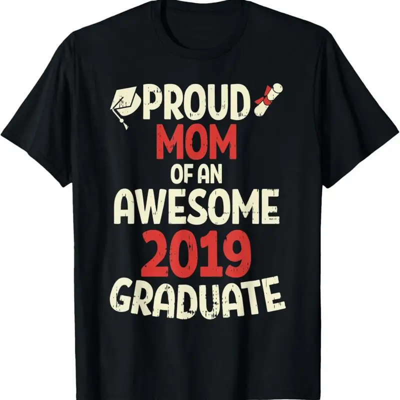 

Футболка для выпускного мамы Proud Mom Of An Awesome 2019.