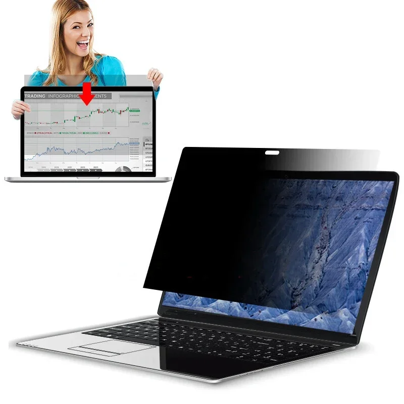 Protector de Pantalla de Privacidad para Macbook Air Pro 13 M1 M2 A2337 A2442 2025 2026 14 15 16 A3449, Película Anti-reflejo/Anti-espía