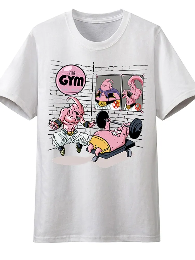 Dragon Ball Joint Fitness Children's T-shirt, Magic Man Bu Ou Men and Women's Ins Pure Cotton Anime Half Sleeve Couple Dress