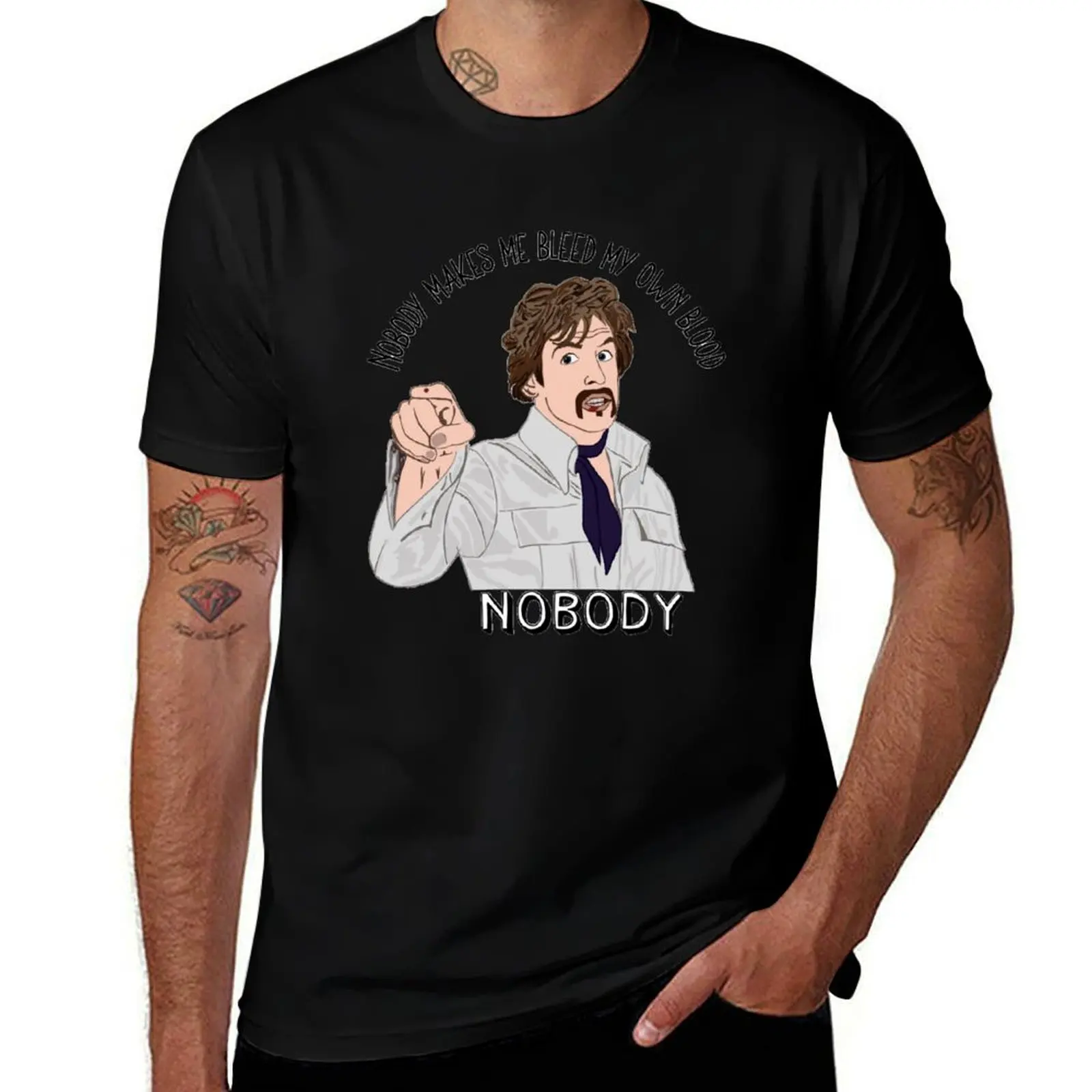 Nobody makes me bleed my own blood T-Shirt Plus Size Gym Sports T-Shirt