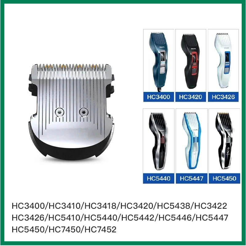 Cabezal de cuchilla de repuesto para cortadora de pelo Philips HC3400 HC3410 HC3420 HC3425 HC3418 HC5410 HC5440 HC5447 HC5450 HC7450