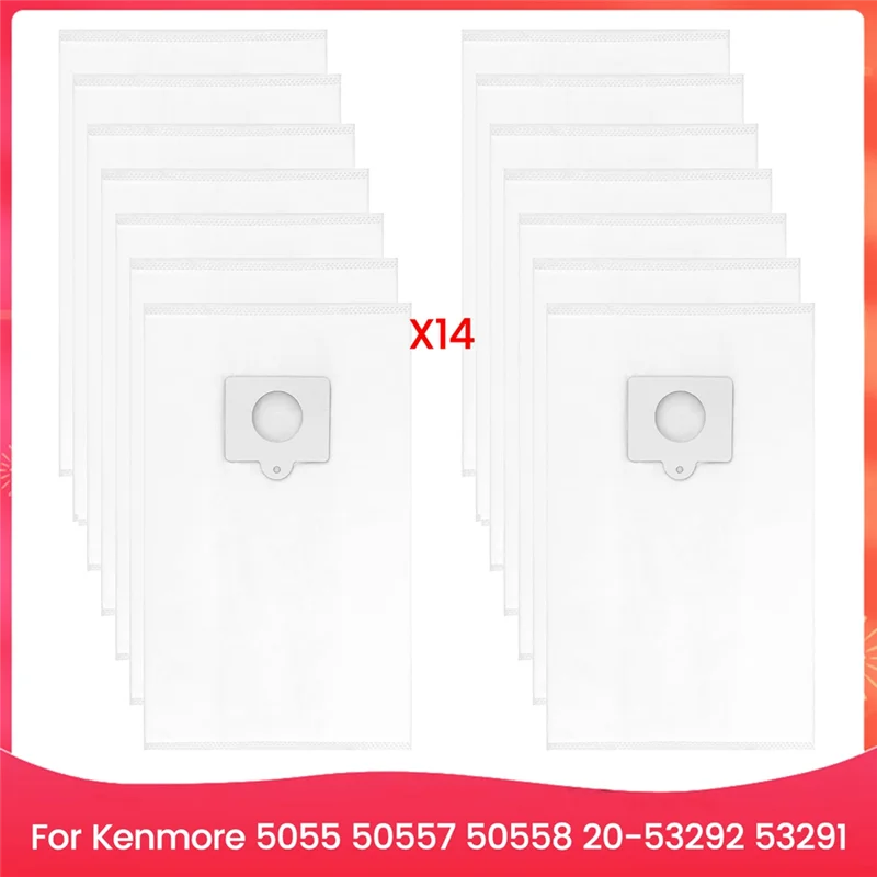 

AB15-14 шт. сменные тканевые вакуумные мешки типа Q/C 53292 для пылесоса Kenmore 5055,50557,50558,20-53292,53291