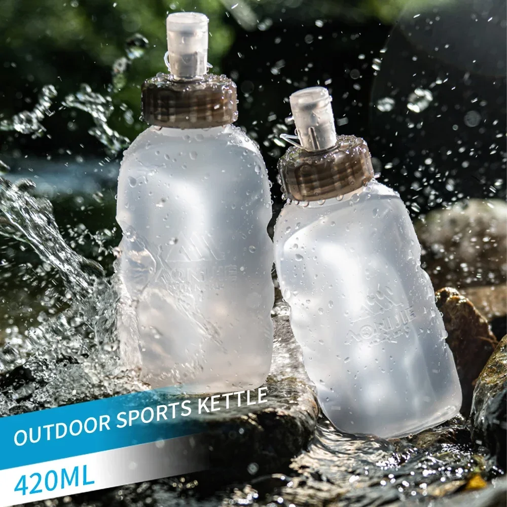 AONIJIE SD36 420ml Water Bottle Outdoor Sportswith Soft Silicone PP Material Marathon Off-Road Water Bottle Sports Water Bottle