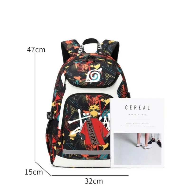 Naruto Children\'s School Bags Mountaineering Traveling Sports Backpack Student Computer Storage Pack Anime Knapsack Holiday Gift