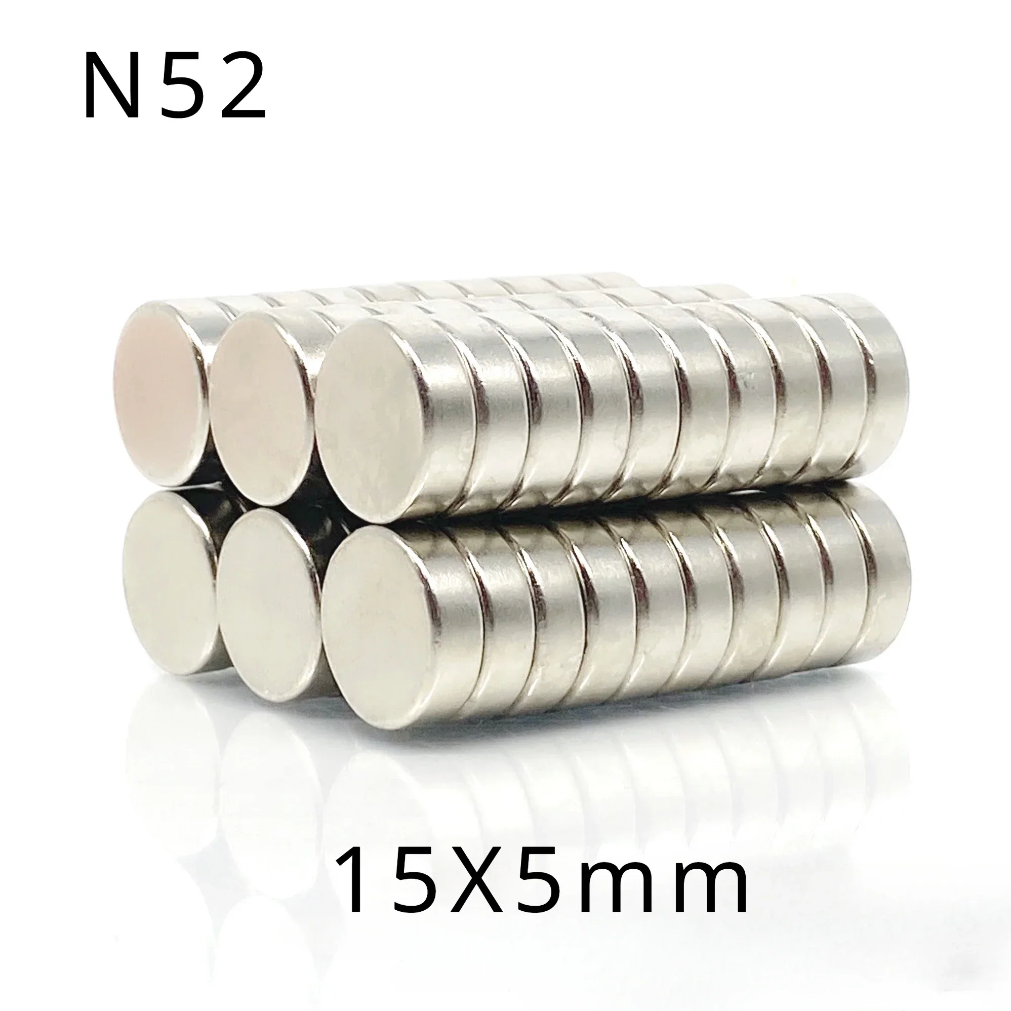 N52 15x5 Superpower  Magnetic  Neodymiumthere Layer Rare Earth  Magnets Motor Ebike Nickle Coating Search Magnetic Fridge DIY