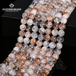 Natural Stone Black Super Seven Quartz Beads Round Loose Spacer 6 8 10mm For Jewelry Making Diy Necklace Bracelet Accessory 15