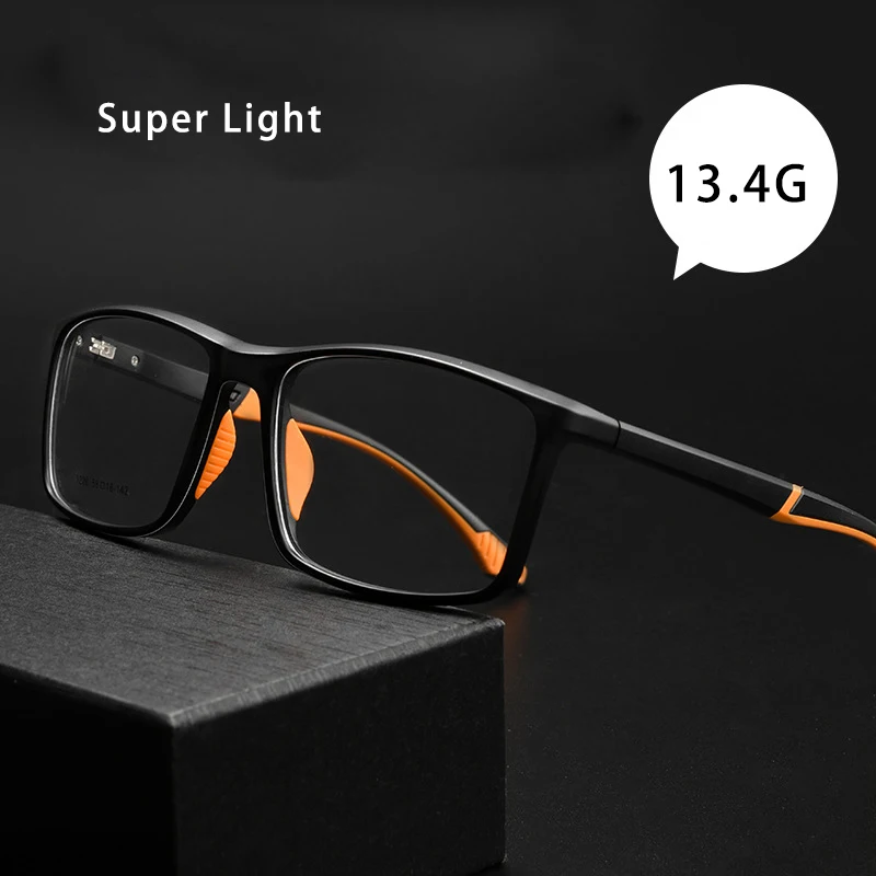 MOMOJA Fashion Retro Ultra Light Eyewear TR90 Square Optical Prescription Glasses Frame Man Sports Eyeglasses Y1226D