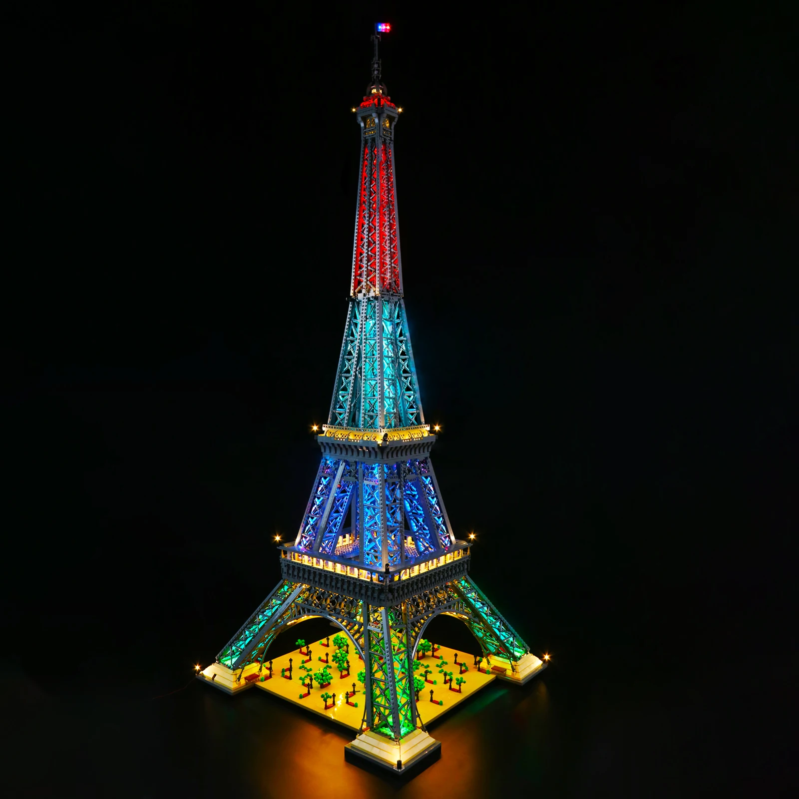 Lazishi LED Light For 10307 Eiffel Tower Lighting DIY Toys Only Lamp+Battery Box (Not ​Include the Model)