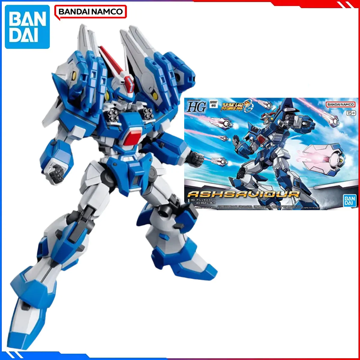 

Genuine Bandai Original super robot Wars Figure Model Kits HG 1/144 Anime Figures Ashsaviour Action Model Toys Gift for Kids