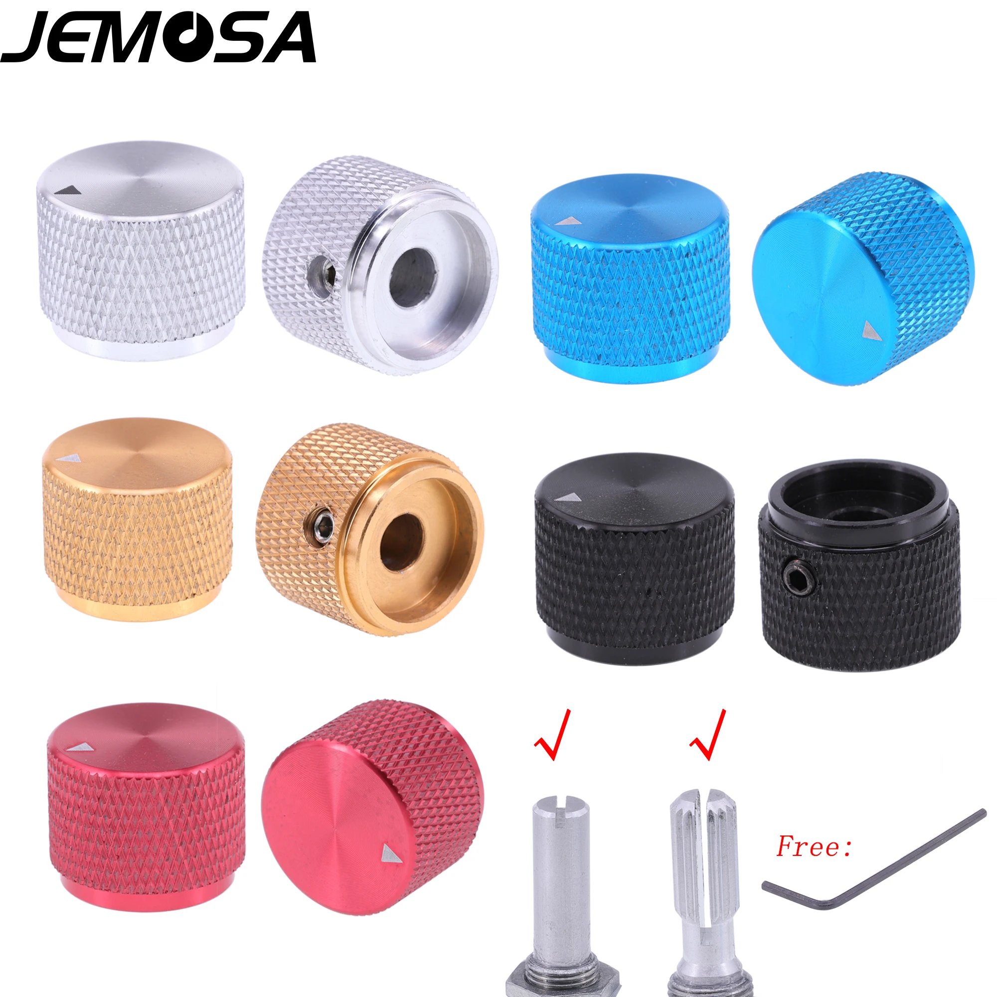 

20*15.5mm 25*15.5mm Potentiometer Volume Knob Control Button Aluminum Rotary Encoder Amplifier Switch Knob 6mm 1PC