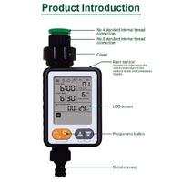 Garden Watering Timer Waterproof Multiple Operated Automatic Battery Controller Screen Rain Program Sensor Large Irrigation