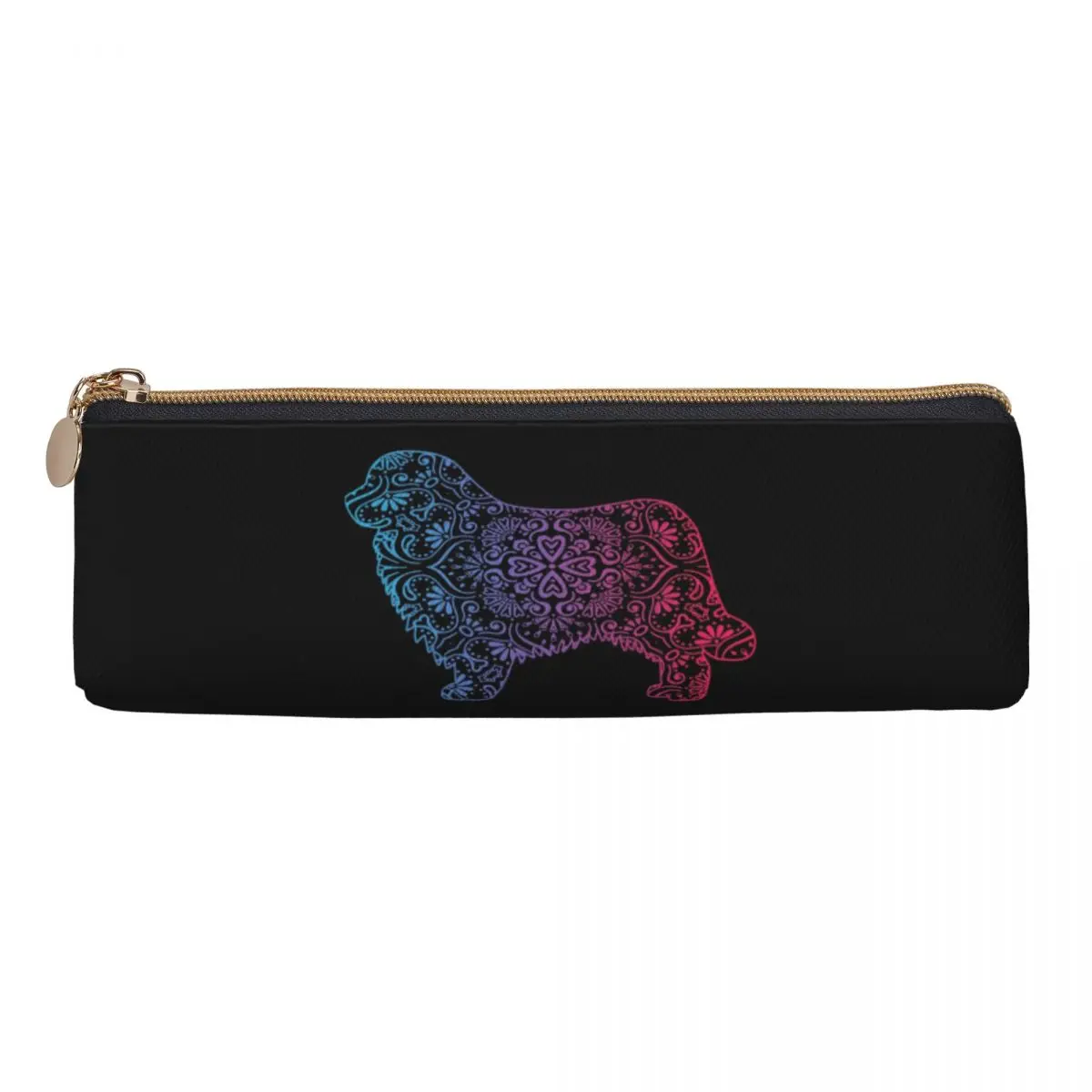 Estuche para lápices de acuarela para amantes de los perros Terranova, estuche para lápices, suministros de papelería, caja para bolígrafos, bolsa para lápices para niños y niñas, escuela
