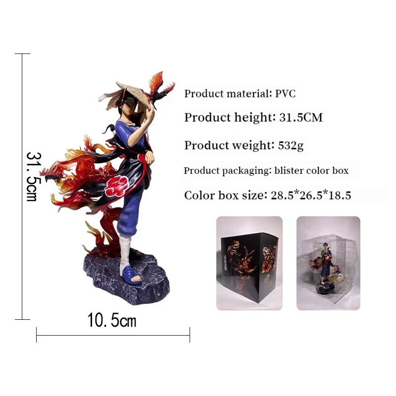 Popular Figure Naruto Series Mrj Uchiha Itachi Crow Itachi Statue Figure Ornament Model Decorative Ornament Figure Model Toy