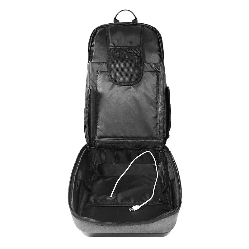 Wifi Control Digital Dynamic Screen Black Hard Shell HD Screen Backpack Led Light Display Smart Backpack With Billboard Men