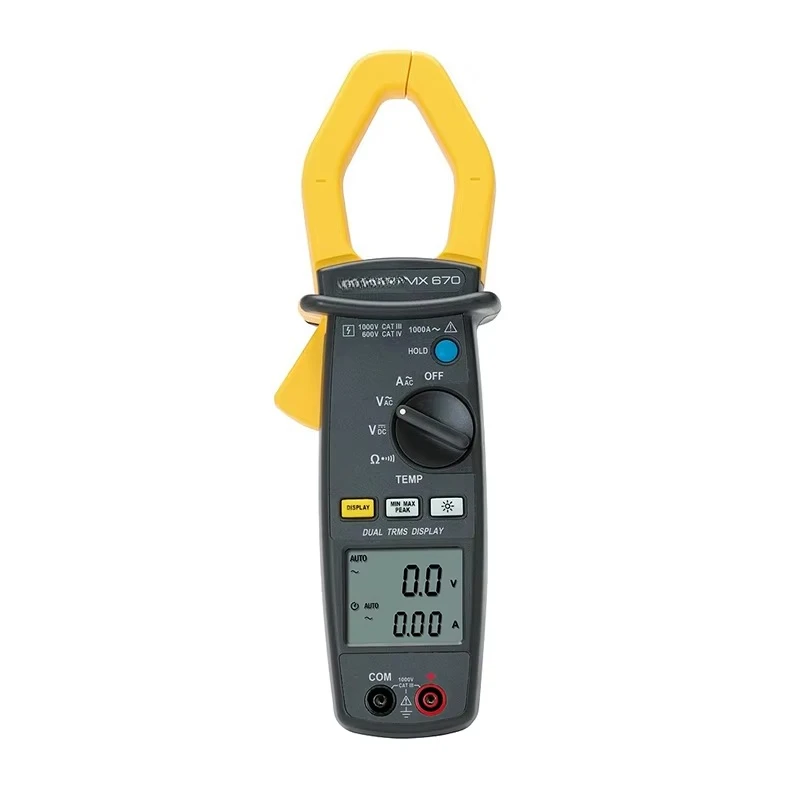 Professional High Precision 6000 Counting True RMS Multimeter 1000A Surge Current Best AC DC Automatic Range Digital Clamp Meter
