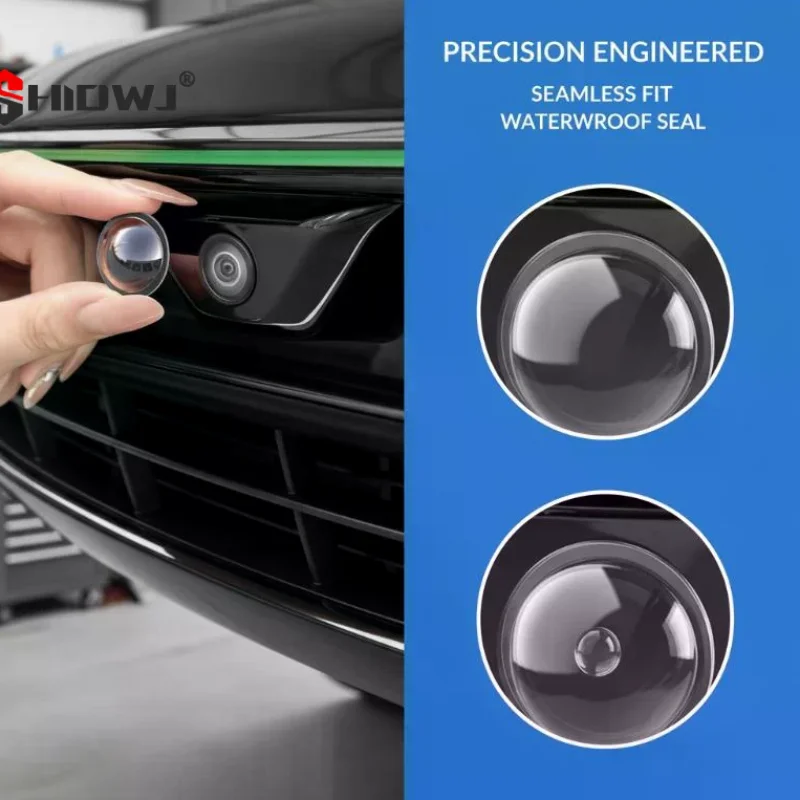 Protection d'objectif universelle pour caméra de voiture, 2 pièces, couvercle de caméra de recul 360° °   Protection de l'appareil photo anti-rayures et étanche