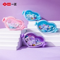 A Creative Student Stationery Cartoon Sanrio Love Box Eraser Authentic Cartoon Kuromi Compact Eraser Children'S Prizes And Gifts