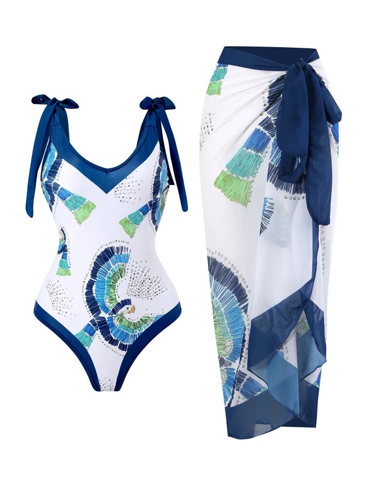 Bañador de una pieza para mujer, traje de baño estampado con Espalda descubierta, Push Up, ajustado, ropa de playa Sexy de cintura alta para deportes, vacaciones en la playa 2023