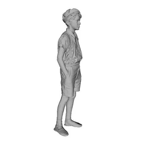 1/35 young civilian boy, Resin Model figure soldier, Military themes, Unassembled and unpainted kit
