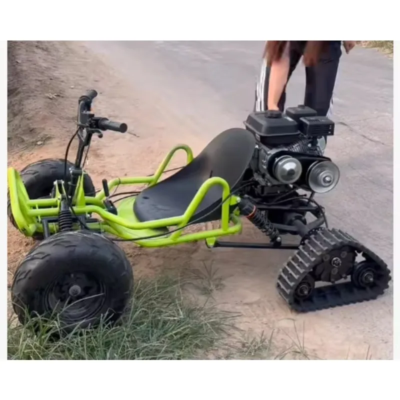 

SXLL 212Cc 4-stroke 8-inch wheel Mini Drift Kart Outdoor Chain Drive Gas Snowboard Off-Road Kart for children to play on the roa