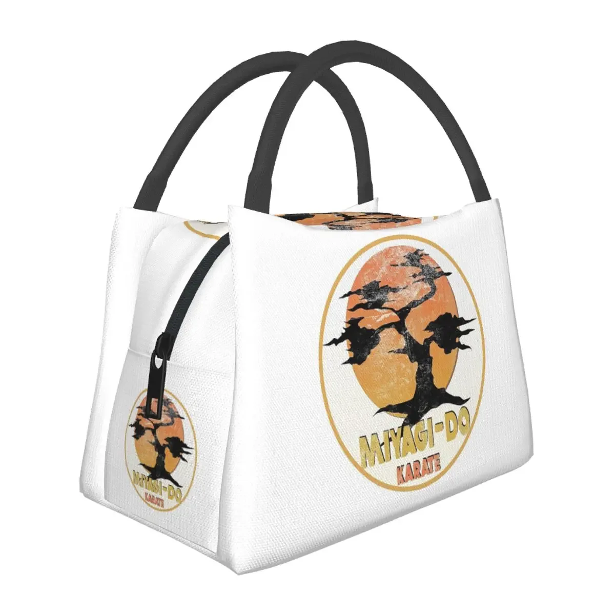 Vintage Bonsai Karate Miyagi Do Karate Lunch Bags Insulated Bento Box Lunch Tote Picnic Bags Thermal Bag for Woman Kids Office