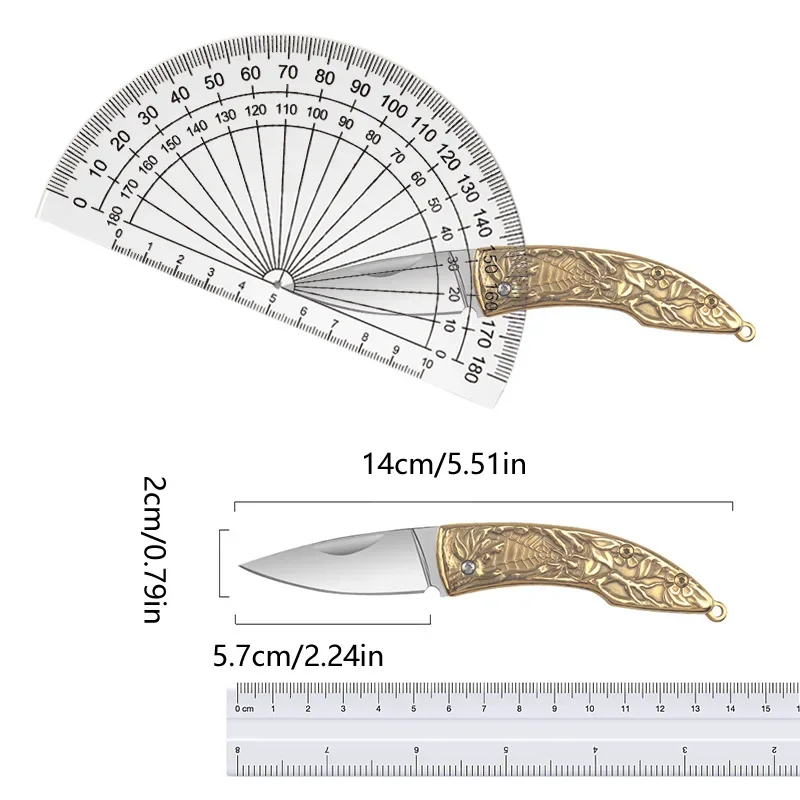 Creative New Portable 3cr Steel Foldable Knife High Hardness Sharp Multifunctional Outdoor Small Knife Express Unboxing Knife