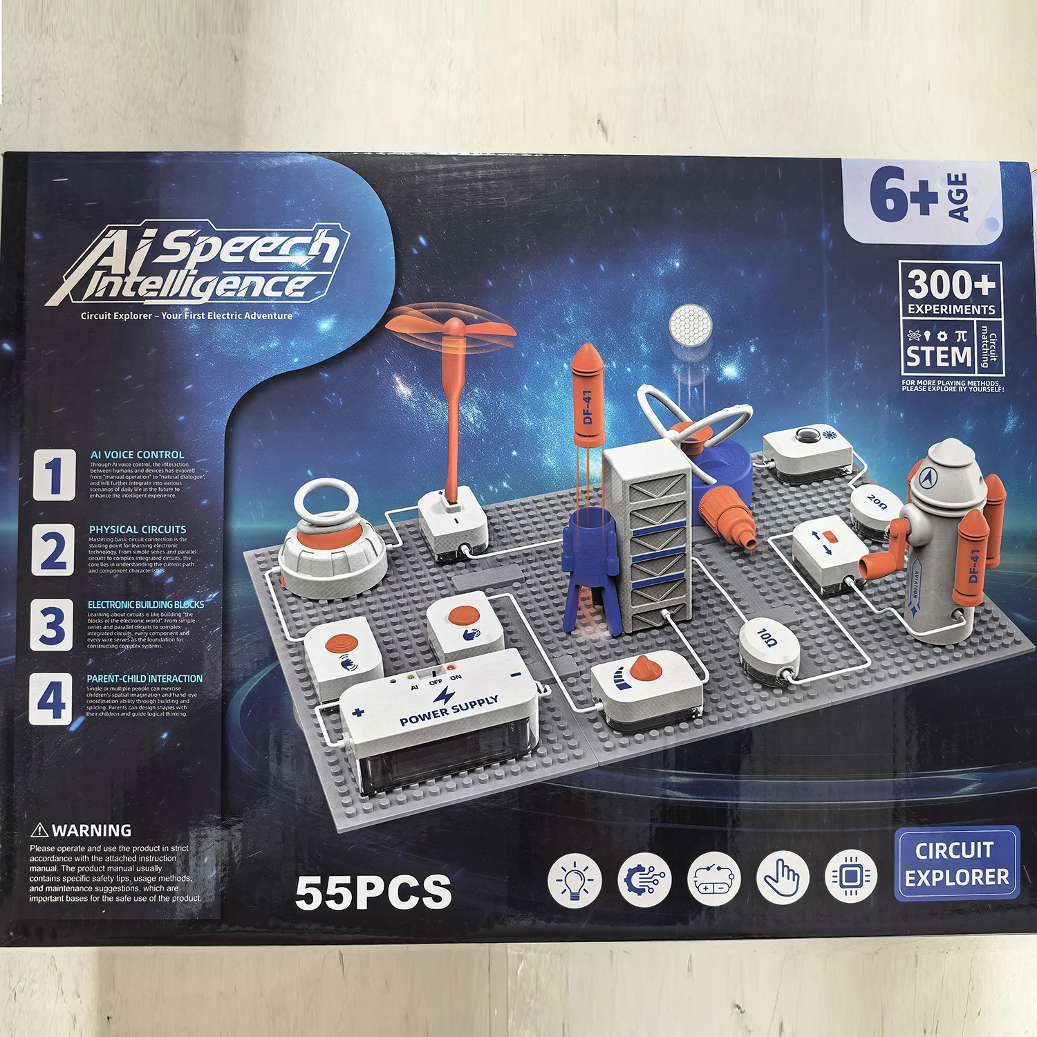 

Electronic Building Blocks Circuit Assembly Intelligent Science and Education Children's Puzzle Science Experiment